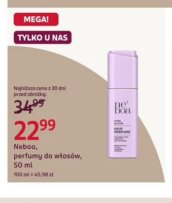 Perfumy do włosów Neboa promocja w Rossmann