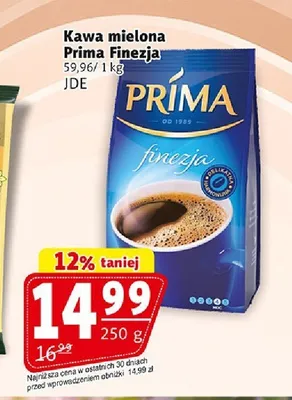 Kawa mielona Prima Finezja promocja w Prim Market