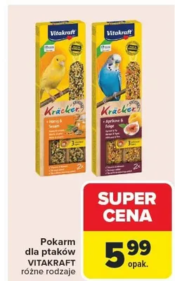 Pokarm dla ptaków Vitakraft różne rodzaje promocja w Carrefour