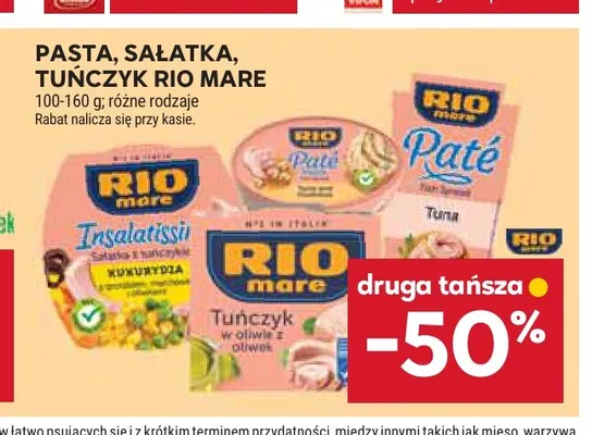 Pasta, sałatka, tuńczyk Rio Mare promocja w Stokrotka