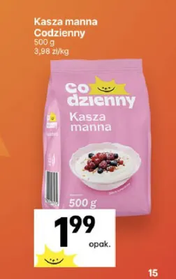 Kasza manna Codzienny promocja w Delikatesy Centrum