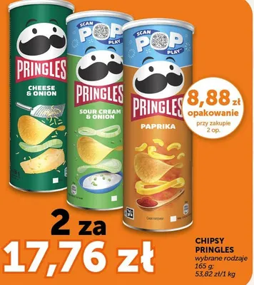 Chipsy Pringles Sour Cream & Onion promocja w Groszek