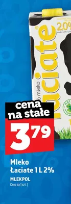 Mleko Łaciate 2% promocja w TOPAZ
