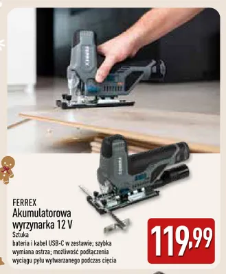 Akumulatorowa wyrzynarka Ferrex promocja w Aldi