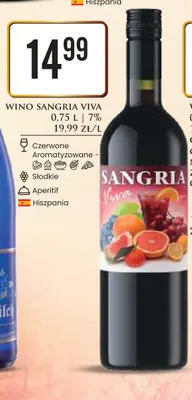 Wino Sangria Viva czerwone słodkie promocja w Dino