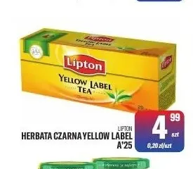 Herbata czarna Yellow Label Lipton promocja w Tomi Markt