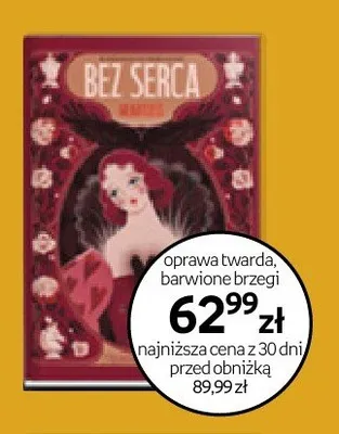 Książka Bez serca oprawa twarda barwione brzegi promocja w Empik