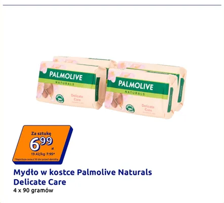 Mydło w kostce Palmolive Naturals Delicate Care 4-pak promocja w Action