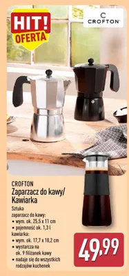 Kawiarka Crofton promocja w Aldi