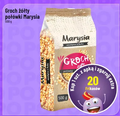 Groch żółty połówki promocja w POLOmarket