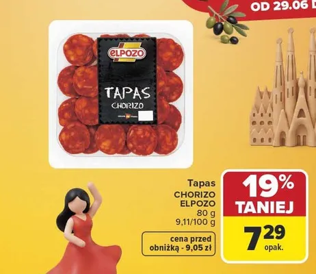 Tapas Chorizo ElPozo promocja w Carrefour