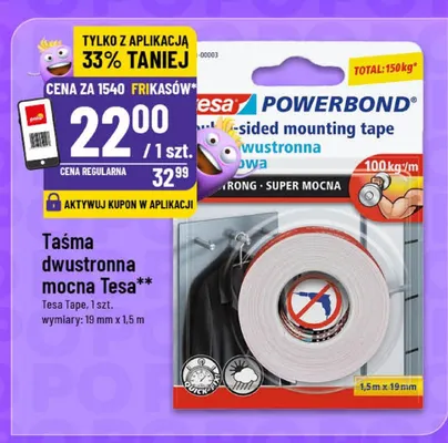 Taśma dwustronna mocna Tesa promocja w POLOmarket