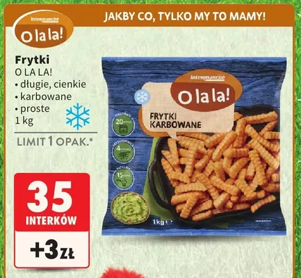 Frytki karbowane promocja w Intermarche