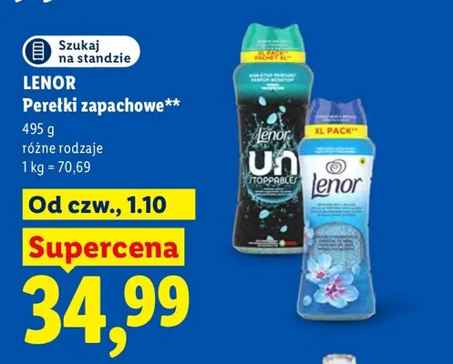 Perełki zapachowe Lenor promocja w Lidl