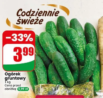 Ogórki gruntowe promocja w Dino