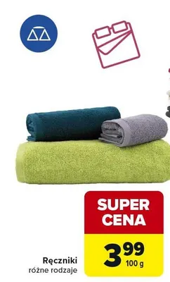 Ręczniki różne rodzaje promocja w Carrefour
