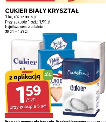 Cukier biały kryształ Sweet Family promocja w Stokrotka
