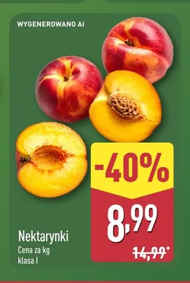 Nektarynki klasa I promocja w Aldi
