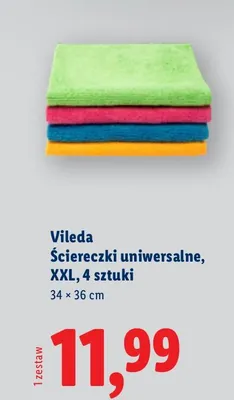 Ściereczki uniwersalne, XXL, 4 sztuki promocja w Lidl