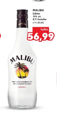 Likier Malibu promocja w Kaufland