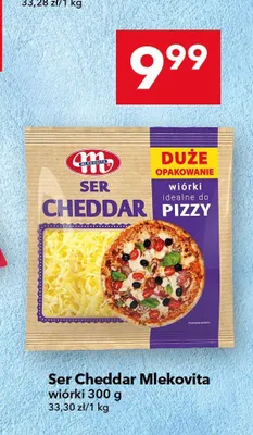 Ser Cheddar wiórki Mlekovita promocja w LEWIATAN