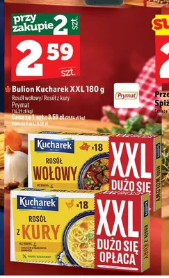 Bulion Kucharek XXL rosół wołowy promocja w TOPAZ