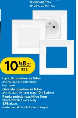Gniazdo pojedyncze Niloe Legrand promocja w Castorama