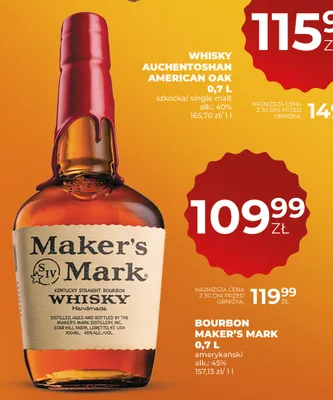Bourbon Maker's Mark promocja w Duży Ben
