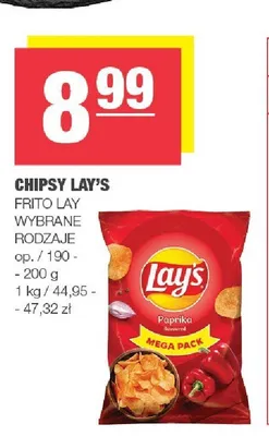 Chipsy Lay's Paprika promocja w SPAR