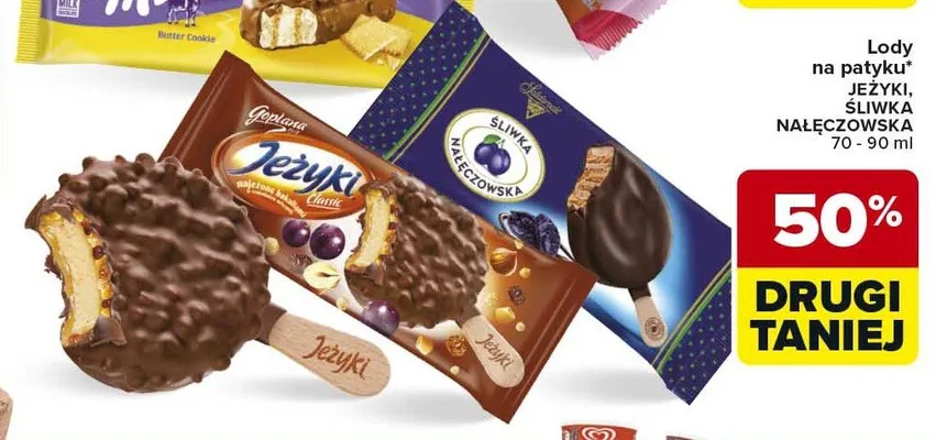 Lody na patyku promocja w Carrefour Market
