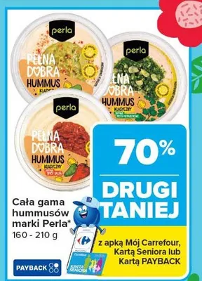 Cała gama hummosów marki Perla promocja w Carrefour Market