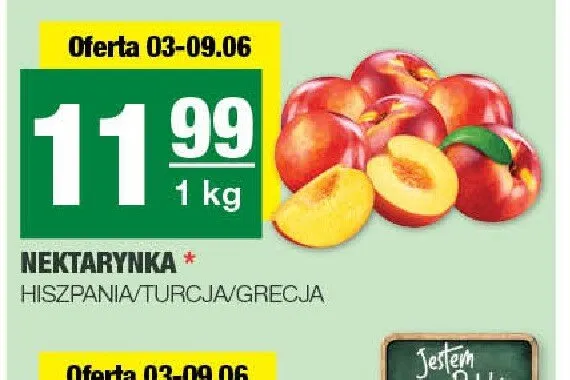 Nektarynka Hiszpania/Turcja/Grecja promocja w SPAR
