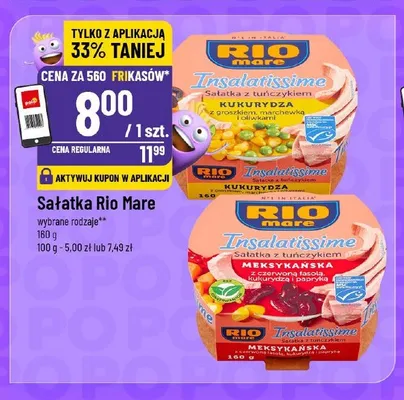 Sałatka z tuńczykiem Insalatissime Kukurydza Rio Mare promocja w POLOmarket