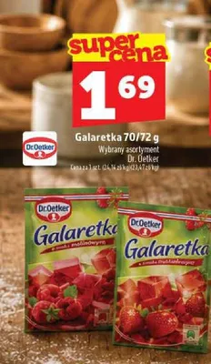 Galaretka o smaku malinowym Dr. Oetker promocja w TOPAZ