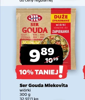 Ser Gouda Mlekovita wiórki promocja w Netto