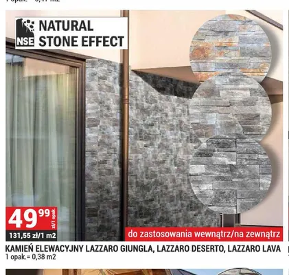 Kamień elewacyjny Lazzaro Lava promocja w Merkury Market