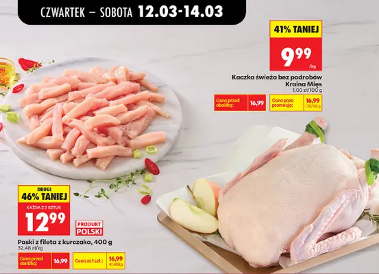 Paski z fileta z kurczaka promocja w Biedronka