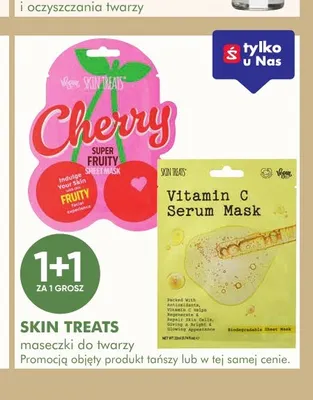 Maseczki do twarzy Skin Treats promocja w Super-Pharm