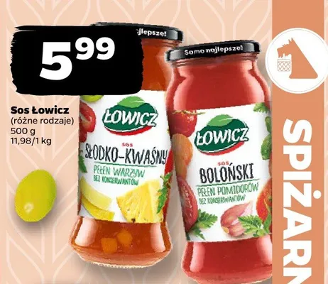 Sos Łowicz różne rodzaje promocja w Netto