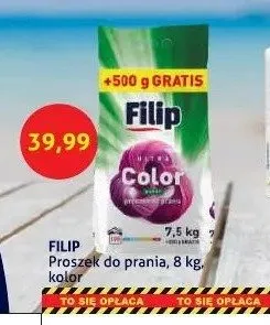 Proszek do prania Filip Color promocja w Blue Stop