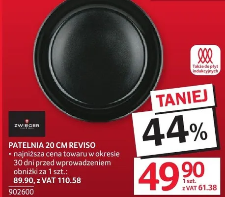 Patelnia 20 cm REVISO ZWIEGER promocja w Selgros