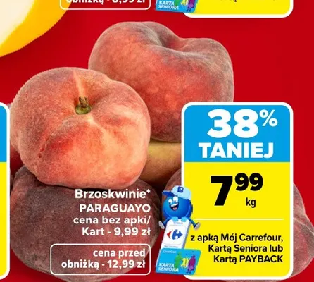Brzoskwinie Paraguayo promocja w Carrefour Market
