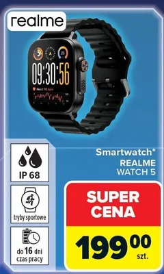 Smartwatch REALME WATCH 5 promocja w Carrefour
