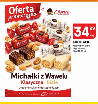 Cukierki Michałki klasyczne Wawel promocja w Chorten