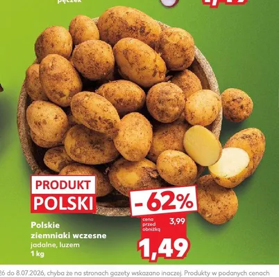 Ziemniaki wczesne polskie promocja w Kaufland