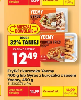 Frytki z kurczaka Yeemy promocja w Biedronka