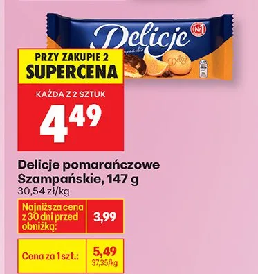 Ciastka pomarańczowe Szampańskie promocja w Biedronka