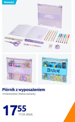 Piórnik z wyposażeniem promocja w Action