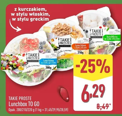 Lunchbox to go w stylu włoskim promocja w Aldi