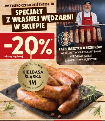 Kiełbasa śląska Intermarché promocja w Intermarche